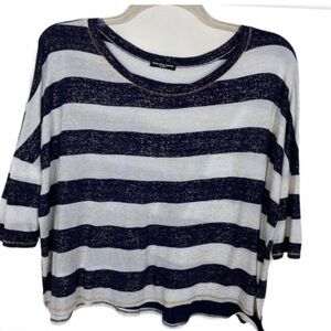Cha Cha Vente Striped Knit Top Size M